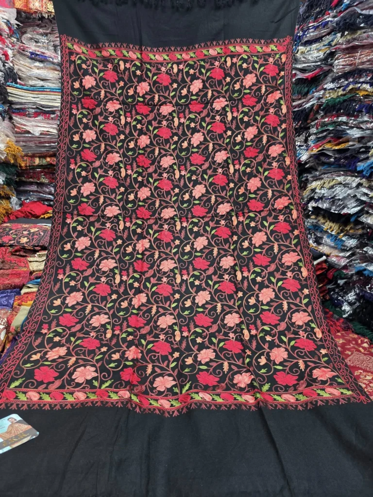 Stunning Black Kashmiri Shawl