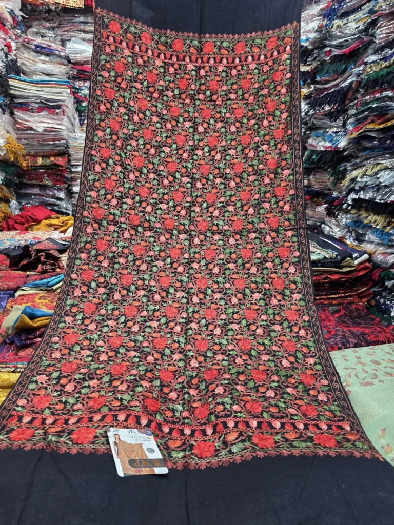 Black Kashmiri Shawl