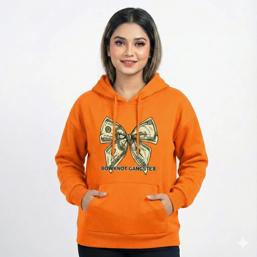 Hd24 Orange Color Hoodie