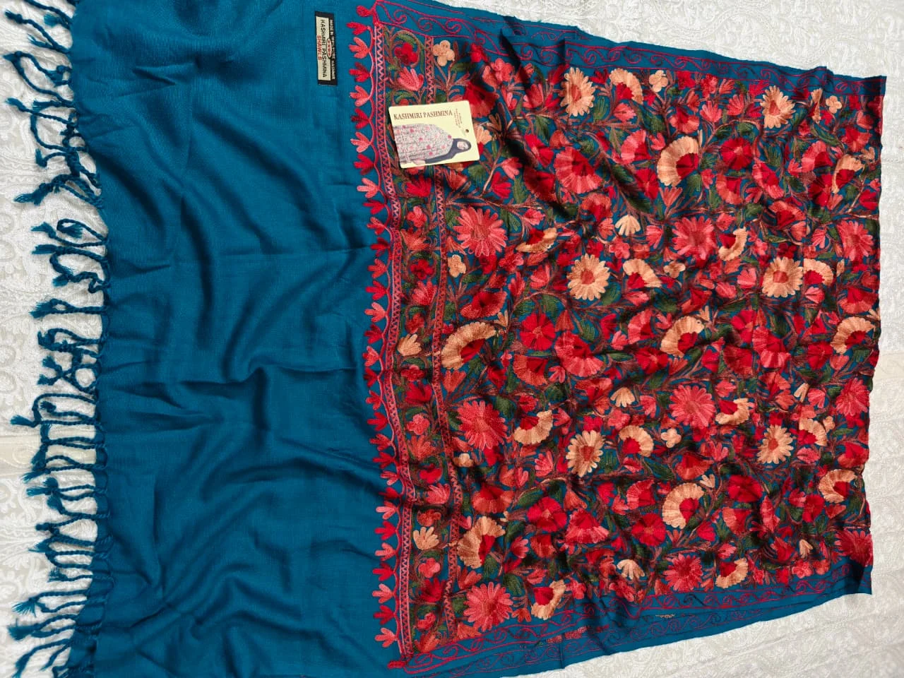 JF Kashmiri Shawl RKK - (55) Indian Kashmiri Shawl Rkk - Code Jf55 - Image 1