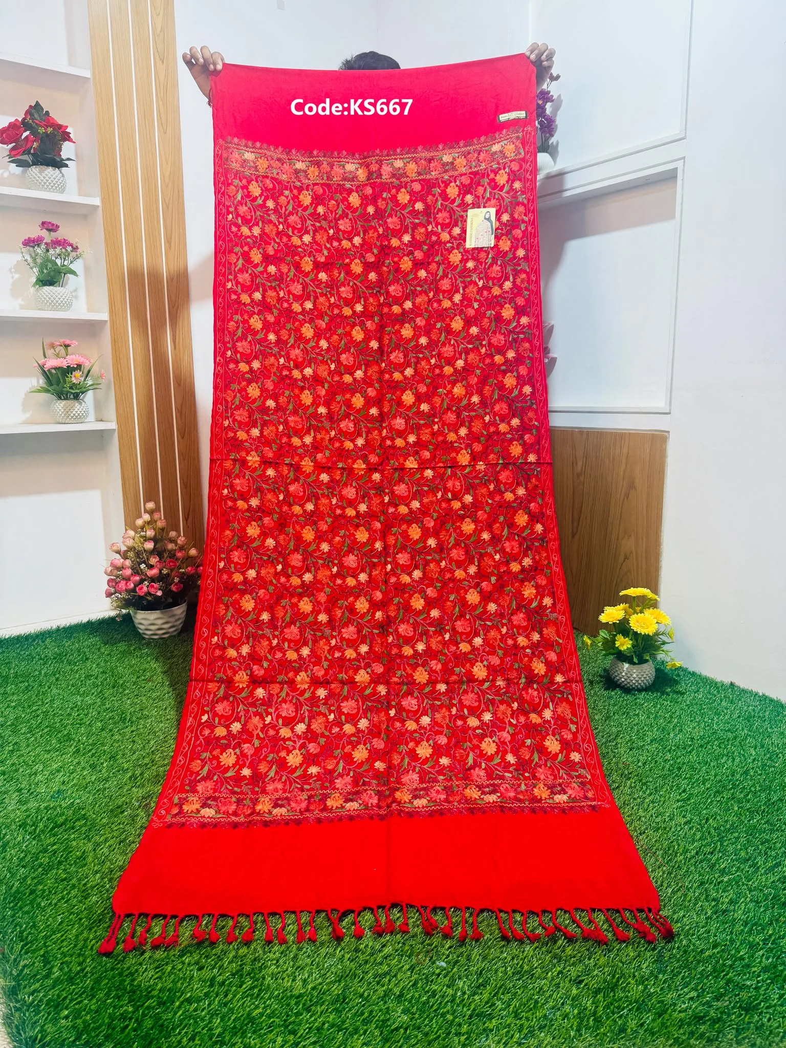 KS667 Beautiful Kashmiri Shawl - Ks667 - Image 1